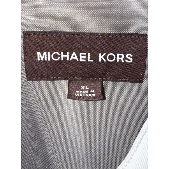 Men's Michael Kors Racer Jacket XL Gray Full Zip - Picture 5 of 5